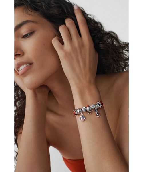 メーカー直売所 PANDORA チャーム クリスマス マジック ムラーノ ガラス アクセサリー