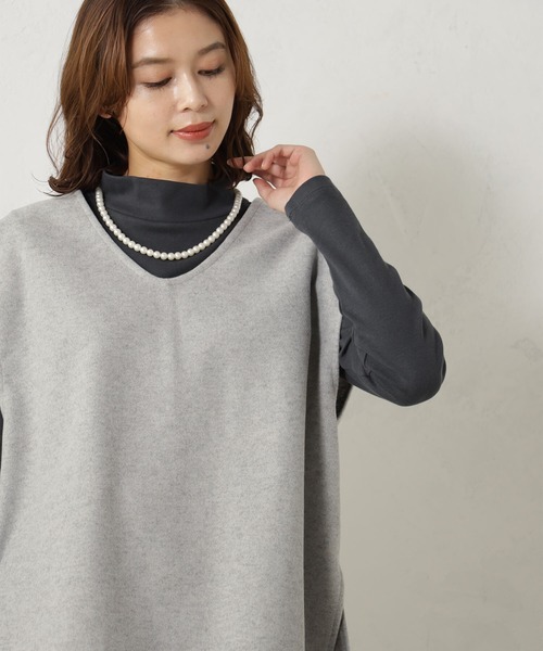 YONFA AW ウールジップベスト グレー ベスト ジレ 羽織るだけで旬