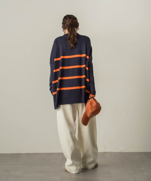 タイムセール‼️little big ボーダー　ニット ボーダーニットプルオーバー LE SOUK HOLIDAY｜クロスプラス公式通販サイト