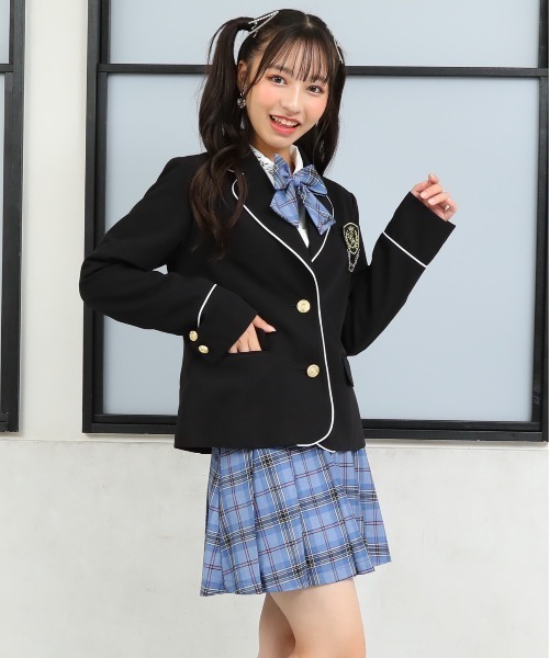 PINKHUNT（ピンクハント） スカート ボタンデザインプリーツ切替