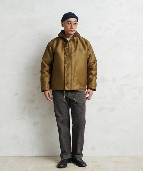 WAIPER.inc ミリタリージャケット モッズコート 米軍 U.S.NAVY N-1