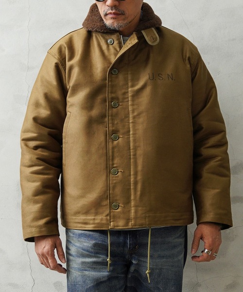 WAIPER.inc ミリタリージャケット モッズコート 米軍 U.S.NAVY N-1