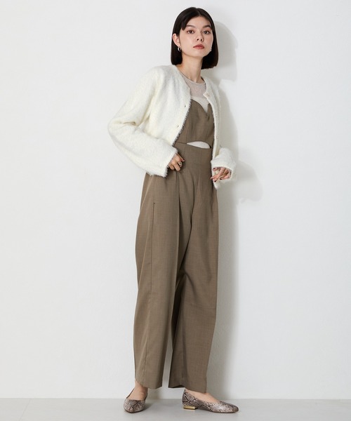 ニット セーター クロップドシャギーニットカーディガン MO33N07 レディース MISCH MASCH ニット セーター クロップドシャギーニット
