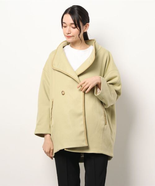 「SLOBE citron.」 コート FREE イエロー レディース_画像2