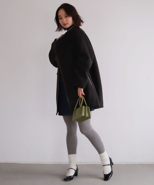 「SLOBE citron.」 コート FREE イエロー レディース_画像3