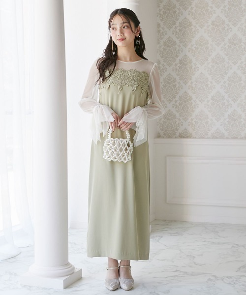 Jolie et Jolie（ジョリー エ ジョリー） ドレス ケミカルレース変形