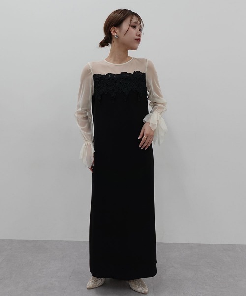 Jolie et Jolie（ジョリー エ ジョリー） ドレス ケミカルレース変形