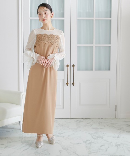 Jolie et Jolie（ジョリー エ ジョリー） ドレス ケミカルレース変形