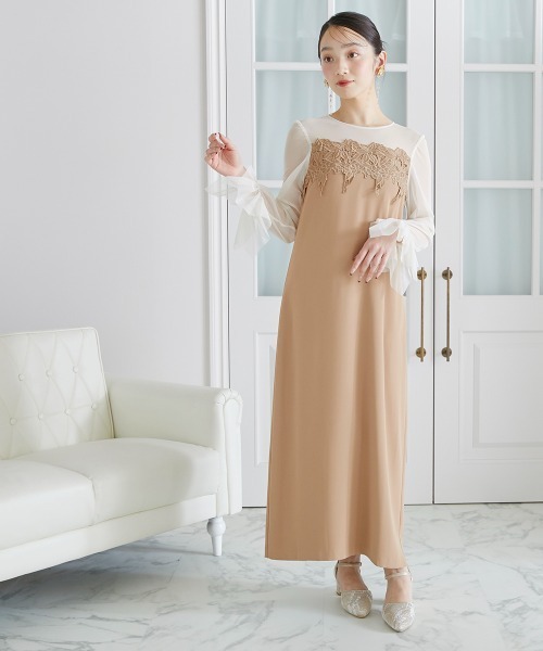 Jolie et Jolie（ジョリー エ ジョリー） ドレス ケミカルレース変形
