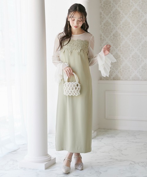 Jolie et Jolie（ジョリー エ ジョリー） ドレス ケミカルレース変形