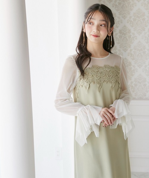 Jolie et Jolie（ジョリー エ ジョリー） ドレス ケミカルレース変形