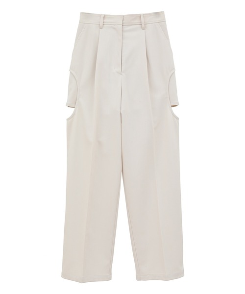 CLANE（クラネ） パンツ 「CLANE/クラネ」SIDE CIRCLE CUT PANTS