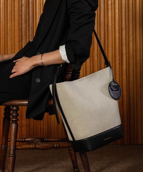ラッカバンオンソー LANVIN en Bleu ランバンオンブルー ショルダーバッグ A4 横型