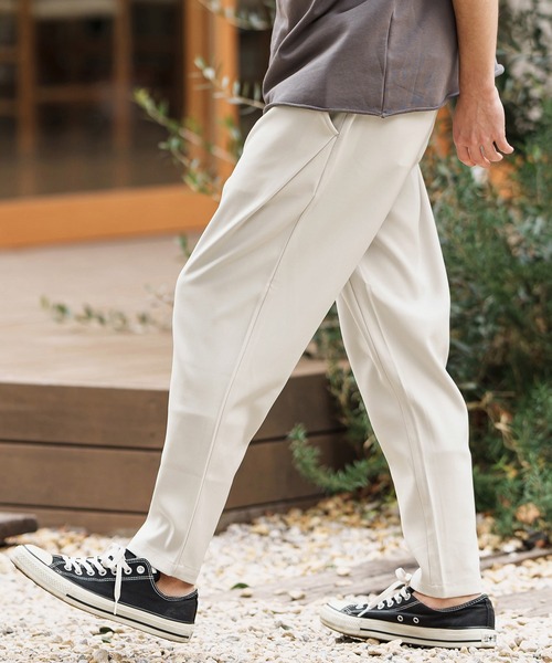 CAMBIO サルエルテーパードパンツ CAMBIO(カンビオ)】Suede Ponti Cut Pants サルエル テーパード