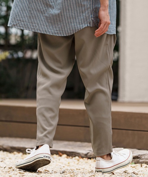 CAMBIO パンツ mp13291-ストレッチサルエルテーパードパンツ