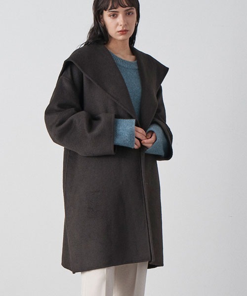 Mila Owen コート Mila Owen（ミラオーウェン） コート 0 チャコールグレー レディース
