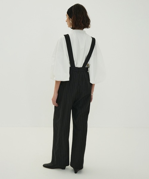 CLANE（クラネ） サロペット オーバーオール DEEP U NECK SALOPETTE