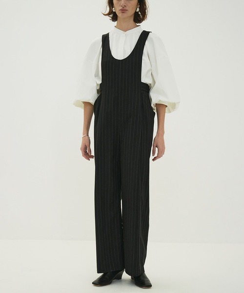 CLANE（クラネ） サロペット オーバーオール DEEP U NECK SALOPETTE
