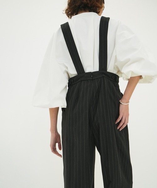 CLANE（クラネ） サロペット オーバーオール DEEP U NECK SALOPETTE