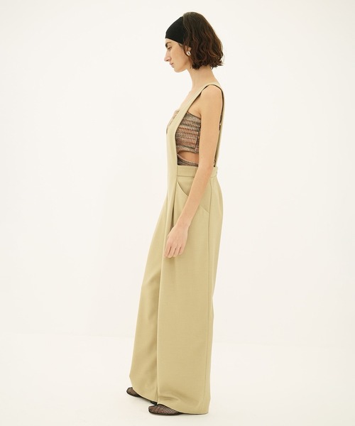 CLANE（クラネ） サロペット オーバーオール DEEP U NECK SALOPETTE