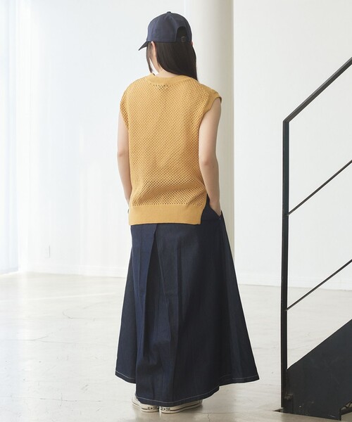 J.PRESS YORK STREET デニムスカート 「WOMEN」ライトダンガリー