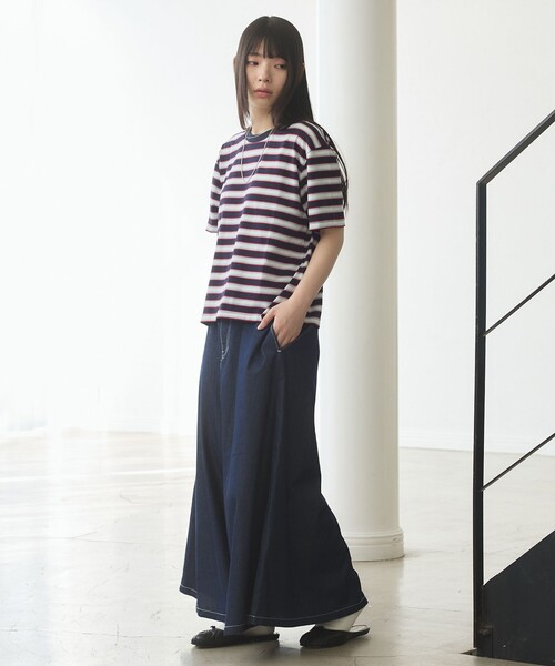 J.PRESS YORK STREET デニムスカート 「WOMEN」ライトダンガリー