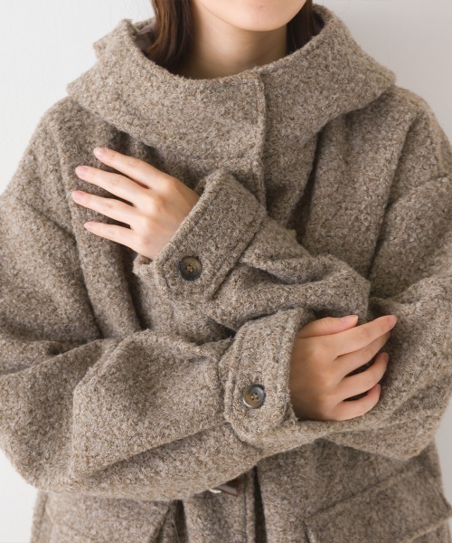 「OMNES」 ダッフルコート FREE ブラック レディース_画像3