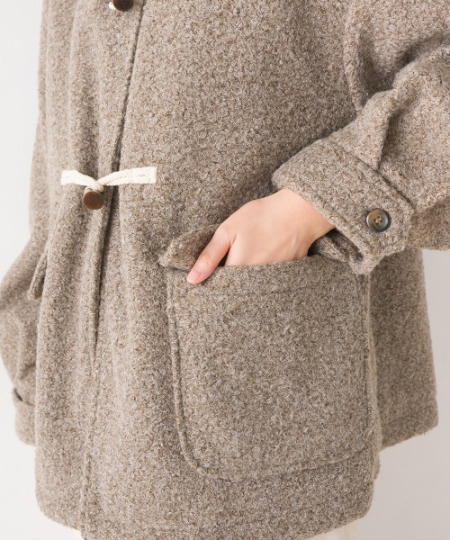 「OMNES」 ダッフルコート FREE ブラック レディース_画像4