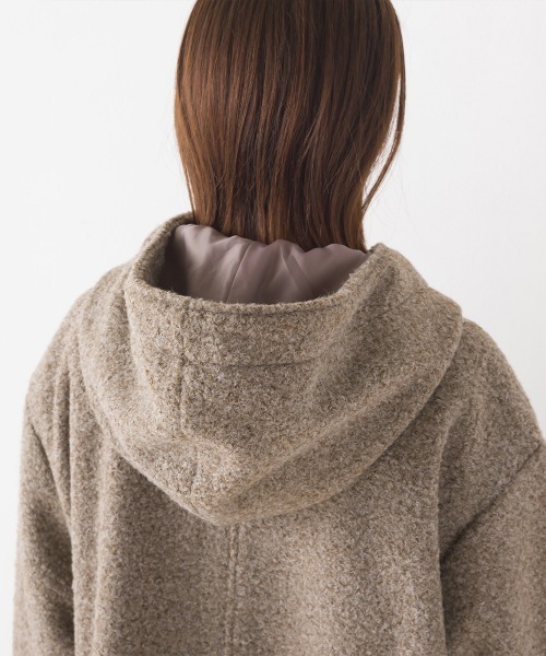 「OMNES」 ダッフルコート FREE ブラック レディース_画像6