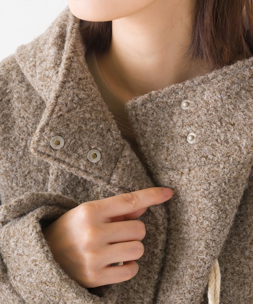 「OMNES」 ダッフルコート FREE ブラック レディース_画像9