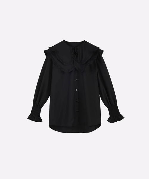 ブラウス シャツ Baby Collar Puff Sleeve Shirt レディース