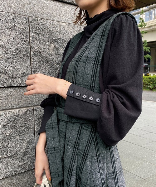 「RANAN」 サロペットスカート LL グレー系その他 レディース_画像3