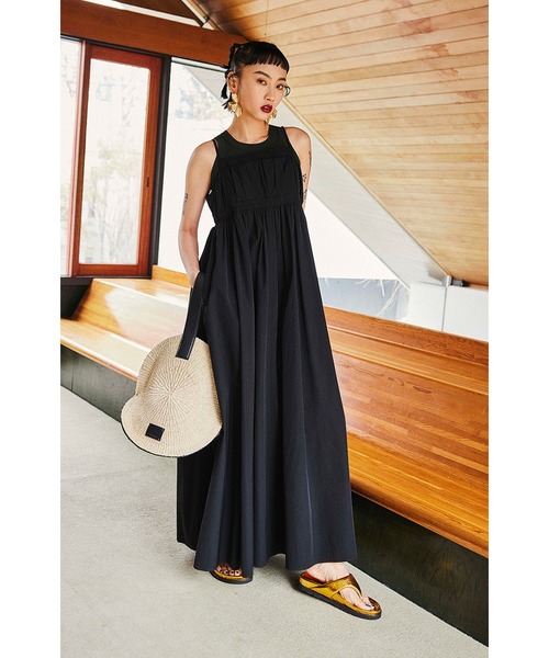【OMMO】黒ワンピース OMMO ワンピース RANDOM TUCK CAMI OP : ZOZOTOWN Yahoo!店