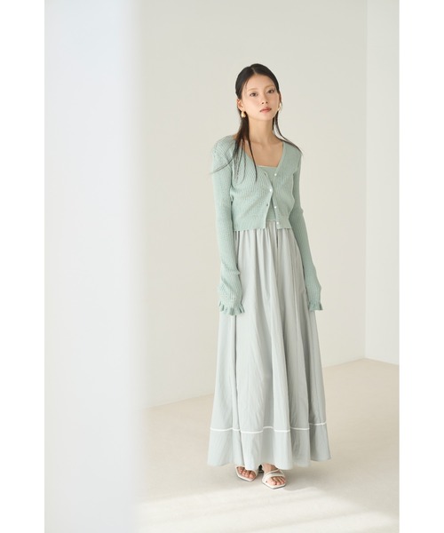 LILY BROWN フリルスリーブカーディガン LILY BROWN｜【WEB限定カラー】フリルスリーブカーディガン