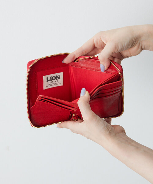 【未使用】ear PAPILLONER LION COFFEE コラボ 財布 ear PAPILLONNER 財布 LION COFFEE(ライオンコーヒー)コラボ