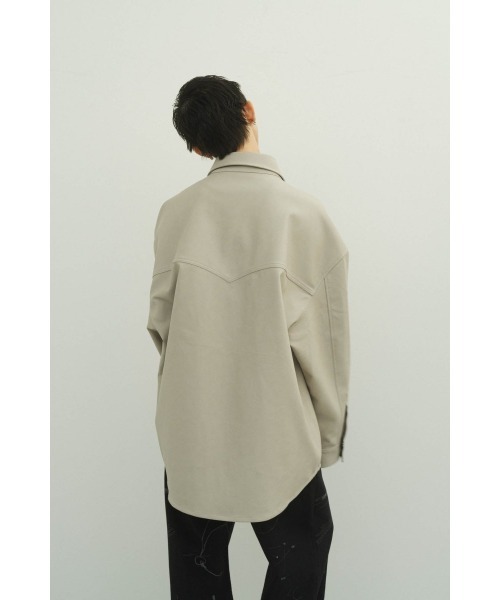 トップス western leather shirt gray knuth marf western leather shirt(unisex)/gray | KNUTH MARF