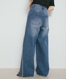 ジーンズ デニム デニムパンツ 「2サイズ展開」ジャガードラインデニム レディース｜ZOZOTOWN Yahoo!店