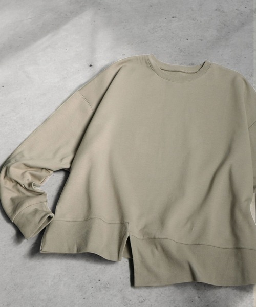 「antiqua」 「patterntorso」長袖カットソー ONESIZE ホワイト レディース