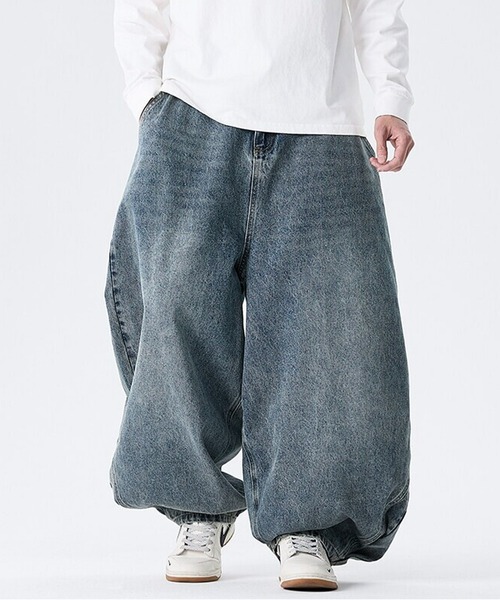 Dust storm denim バルーンデニム　バギーデニム　 y2k バルーンデニム/バギーワイドシルエットパンツ（デニムパンツ