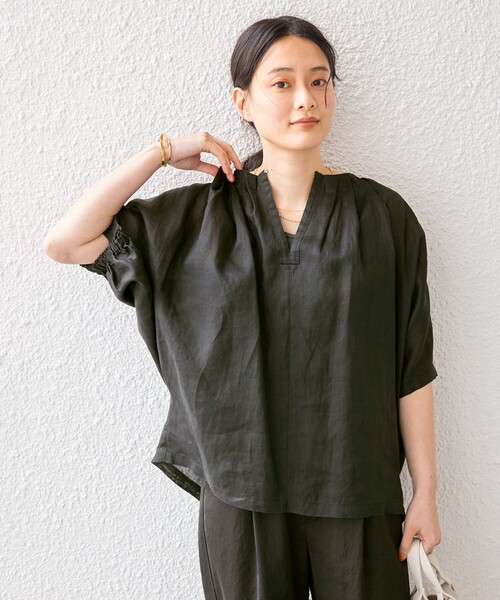 「SHIPS」 ドルマンスリーブブラウス ONE SIZE ブルー レディース SHIPS 「SHIPS」 ドルマンスリーブブラウス ONE SIZE ブルー