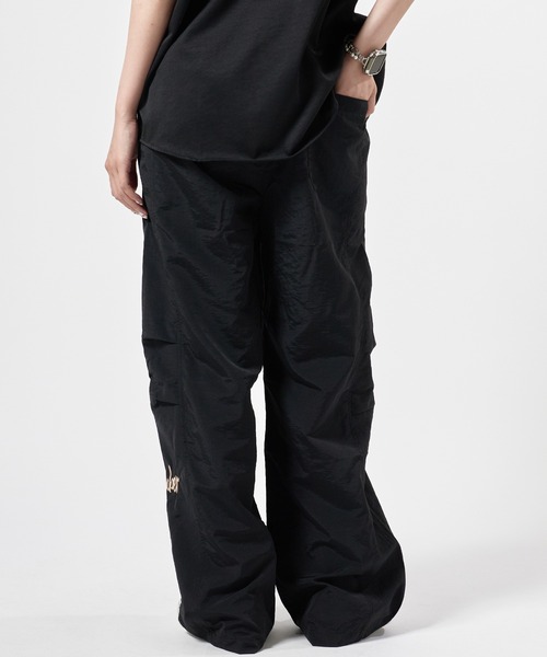 Theater code パンツ Nylon pants with embroidery design / 刺繍 Theater code パンツ Nylon pants with embroidery design / 刺繍
