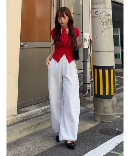 SLY ニット セーター TIE DESIGN HG TOPS タイデザイン