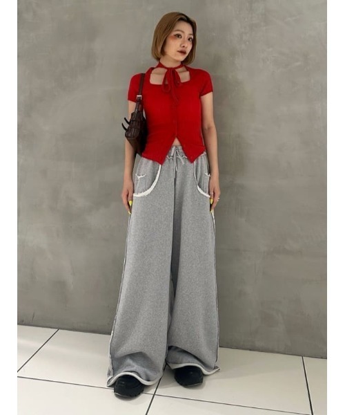 SLY ニット セーター TIE DESIGN HG TOPS タイデザイン