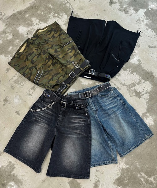 A'gem（エージェム） ベルト A'GEM/9 × .kom フラワースタッズベルト