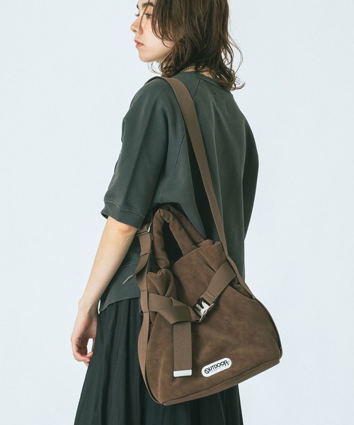 未使用ROSE BUDゴールド/ブラック 2トーン ショルダーバッグ OUTDOOR PRODUCTS ショルダーバッグ バッグ 「ブルー・ブラウン