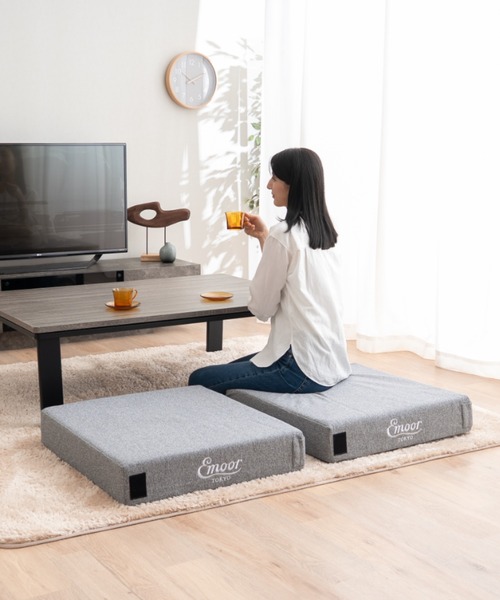 EMOOR エムール　ごろ寝マットレス　Lサイズ　① EMOOR（エムール） ベッド 寝具 フロアクッションにもなる ごろ寝