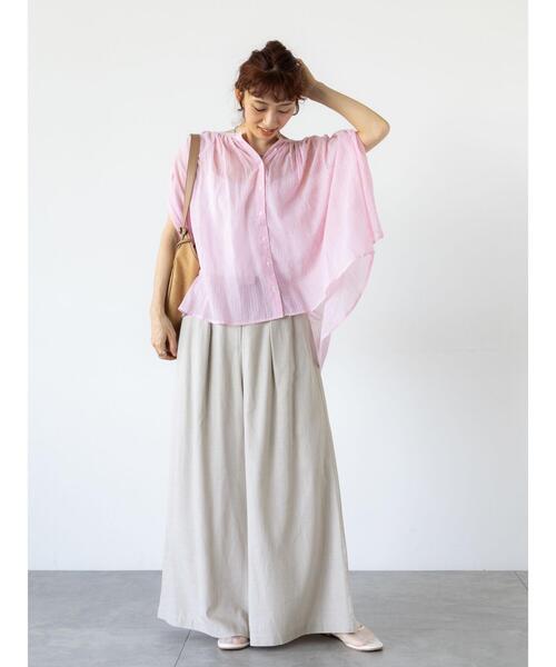Lugnoncure（ルノンキュール） パンツ 「セットアップ可」レーヨン麻