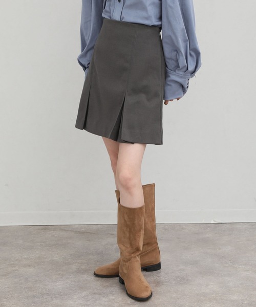 NOGLE スカート 「NOGLE/ノグル」ウールテックプリーツミニスカート