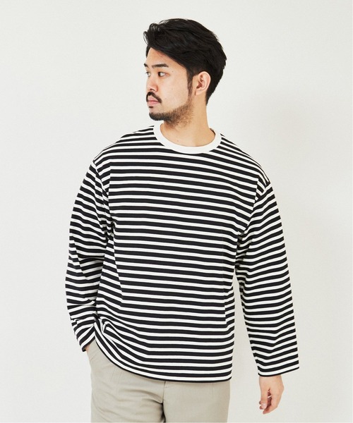 「EDIFICE」 長(zhǎng)袖Tシャツ MEDIUM ベージュ メンズ