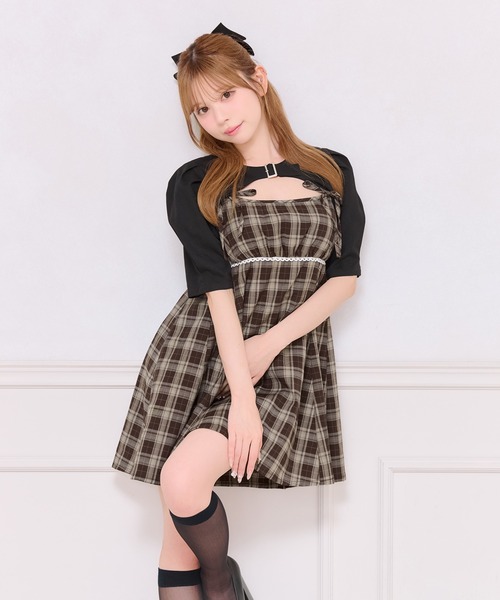 apres jour（アプレジュール） ワンピース 半袖 ショートボレロ+ミニ
